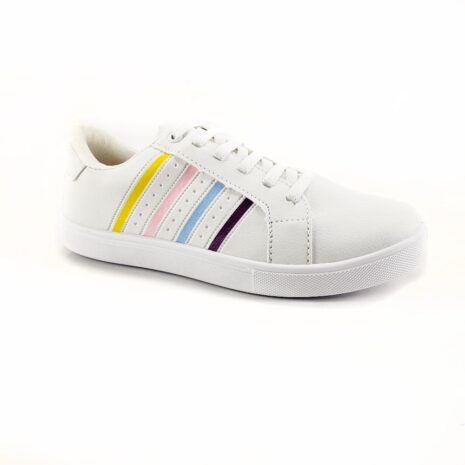 tênis feminino casual mendii BRANCO-COLORIDO