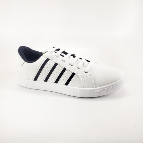 tênis feminino casual mendii BRANCO-PRETO
