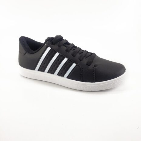 tênis feminino casual mendii PRETO-BRANCO
