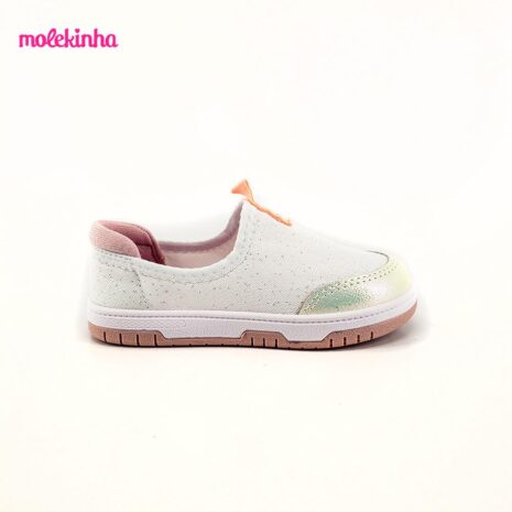 tênis infantil menina molekinha MULTI BRANCO