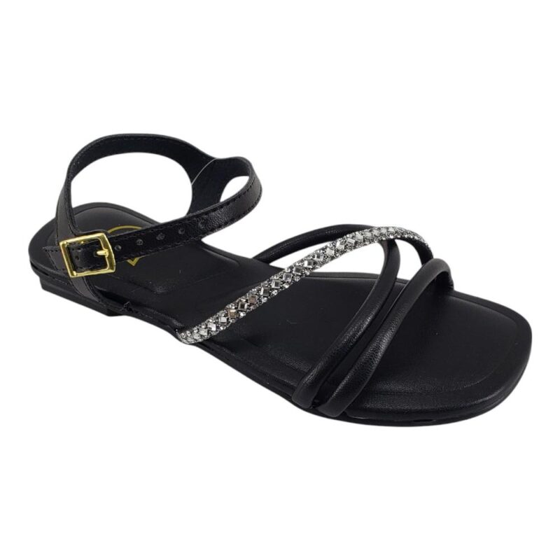 sandália infantil menina molekinha PRETO