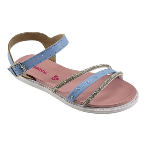 sandália infantil menina molekinha CELESTE