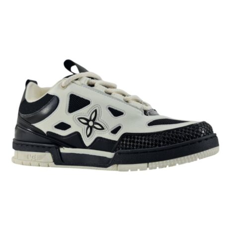 tênis masculino casual skate vanscy PRETO-OFF WHITE
