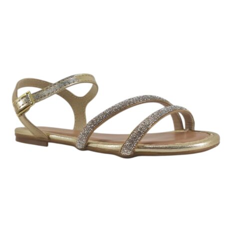 sandália infantil menina molekinha DOURADO-CREME