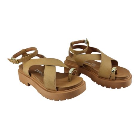 sandália feminina anabela vizzano AREIA-CAMEL