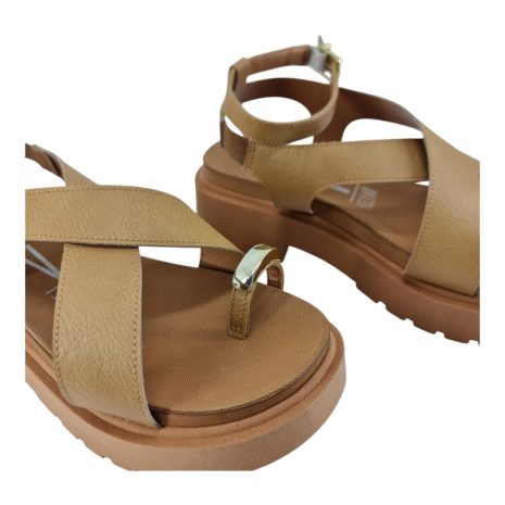 sandália feminina anabela vizzano AREIA-CAMEL