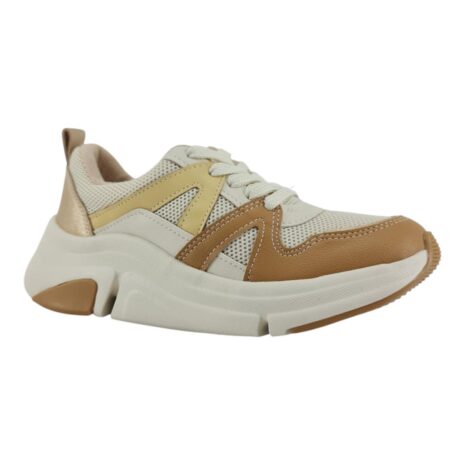 tênis feminino casual modare BRANCO OFF-TAN
