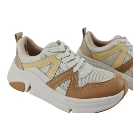 tênis feminino casual modare BRANCO OFF-TAN