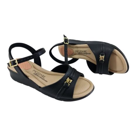 sandália feminina anabela modare PRETO