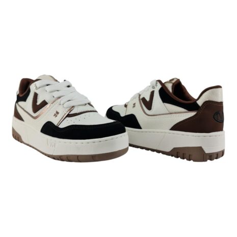 tênis feminino casual via marte PRETO-MILK