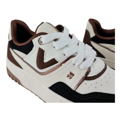 tênis feminino casual via marte PRETO-MILK