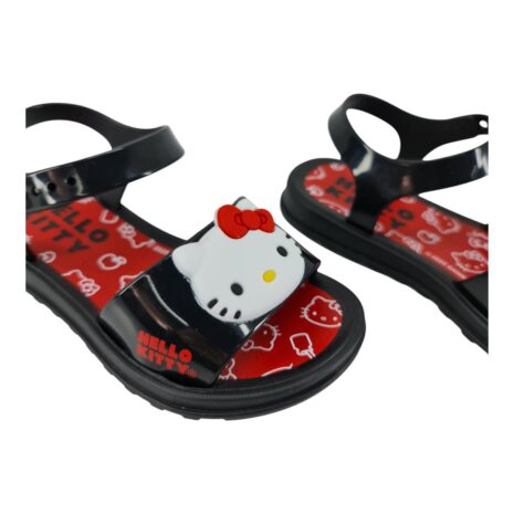 sandália infantil menina grendene com brinde PRETO-VERMELHO