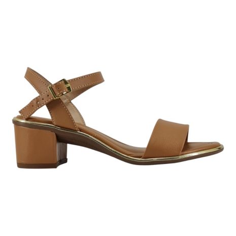 sandália feminina salto beira rio CREME-CAMEL