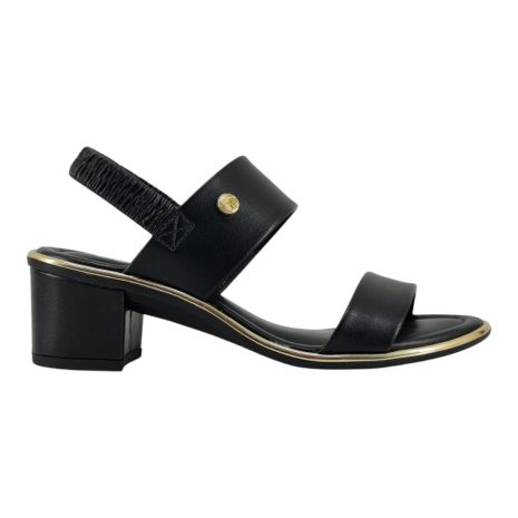 sandália feminina salto beira rio PRETO