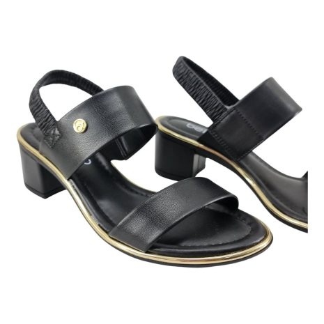 sandália feminina salto beira rio PRETO