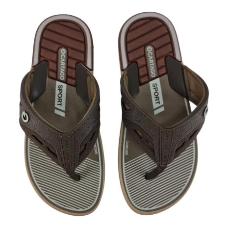 chinelo infantil menino cartago BEGE-MARROM