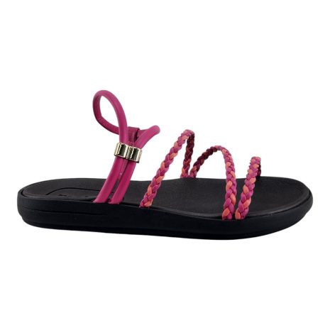 sandália anabela moleca PINK