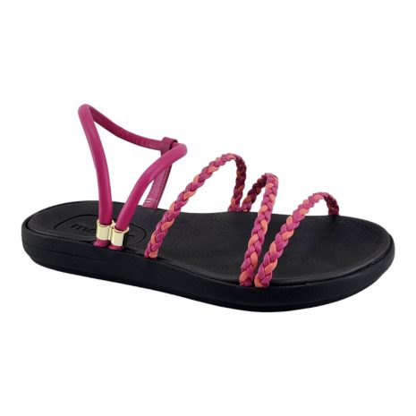 sandália anabela moleca PINK