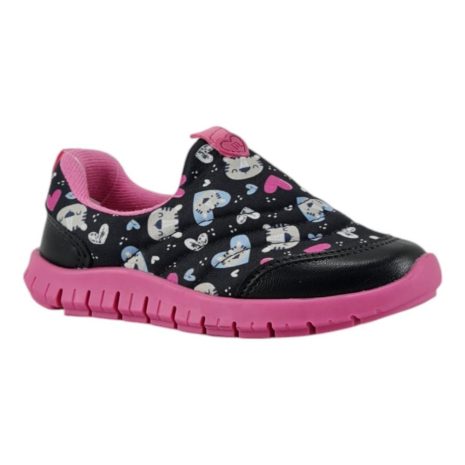 tênis infantil menina molekinha MULTI PRETO