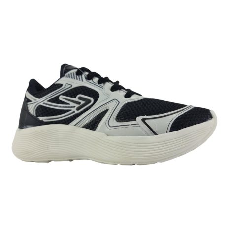 tênis jogging feminino box 200 OFF-CREME-PRETO