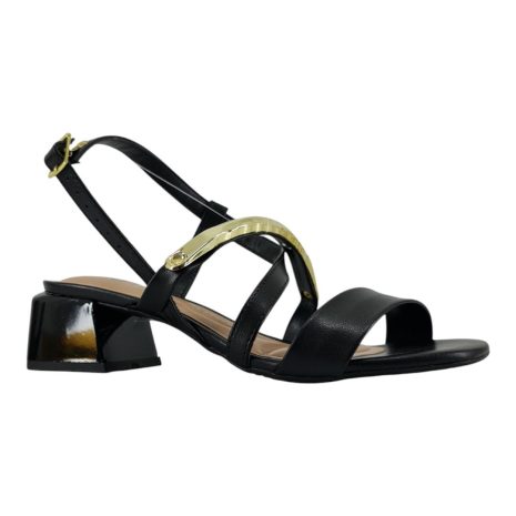 sandália feminina salto beira rio PRETO