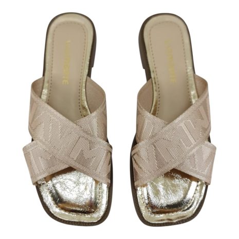 rasteira feminina via marte DOURADO