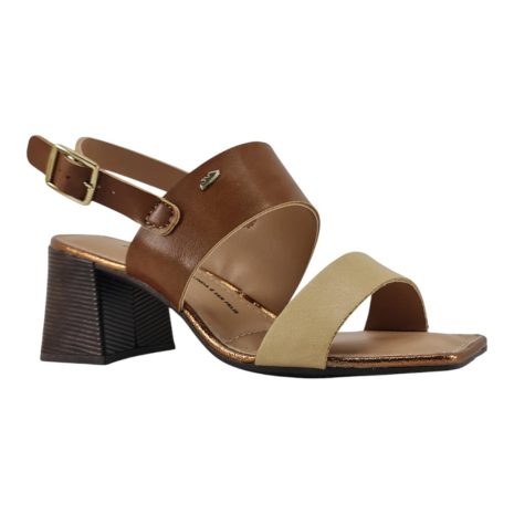 sandália feminina salto dakota GRANOLA-CARAMELO