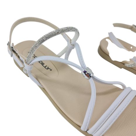 sandália feminina anabela piccadilly BRANCO-NEVE