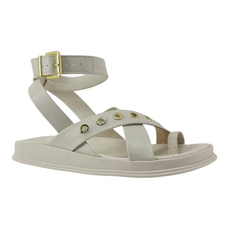 sandália feminina anabela moleca BRANCO OFF