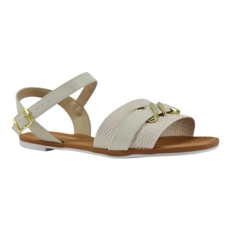 sandália feminina rasteira moleca BRANCO OFF