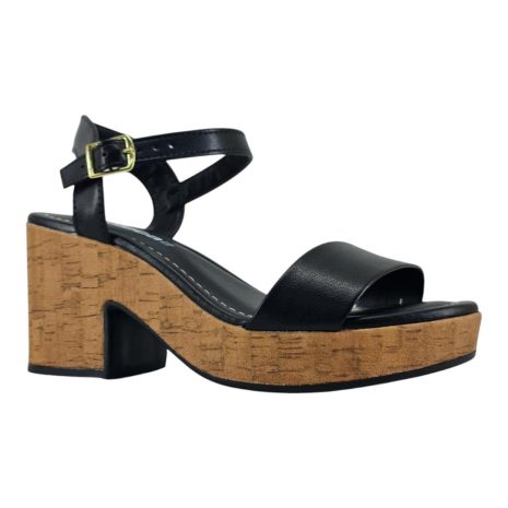 sandália feminina salto moleca PRETO