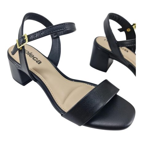 sandália feminina salto moleca PRETO