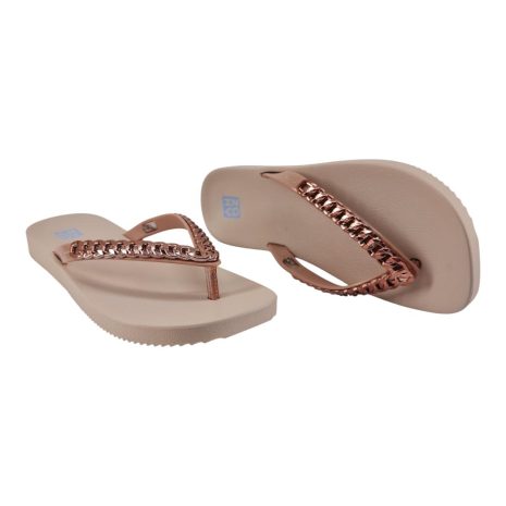 chinelo feminino zaxy NUDE MEDIO