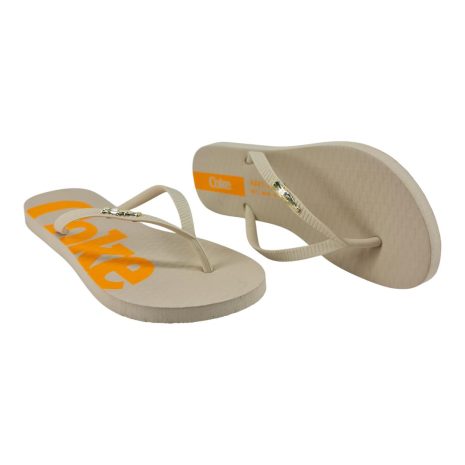 chinelo feminino cola cola OFF WHITE
