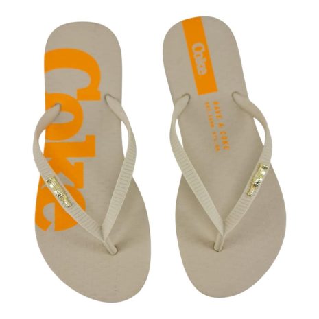 chinelo feminino cola cola OFF WHITE