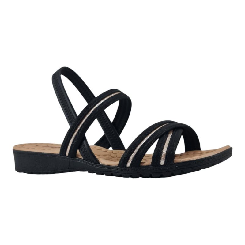 sandália feminina anabela campesi PRETO