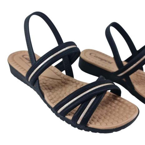 sandália feminina anabela campesi PRETO