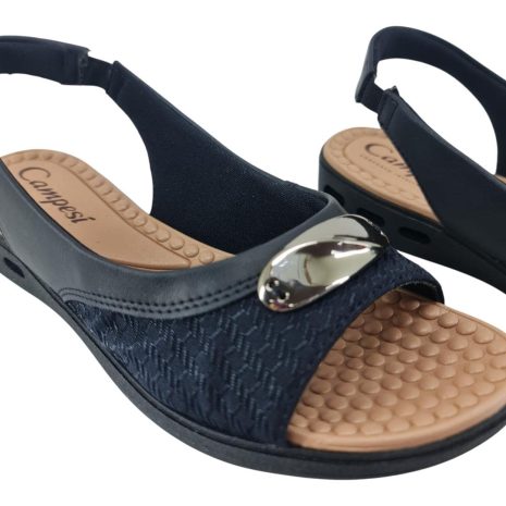 sandália feminina anabela campesi PRETO