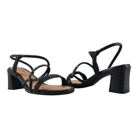 sandália feminina salto mississipi PRETO