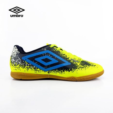 tênis futsal masculino umbro LIMÃO-AZUL