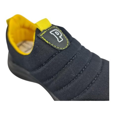 tênis infantil menino pipos PRETO-AMARELO