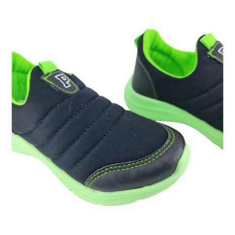 tênis infantil menino pipos PRETO-VERDE