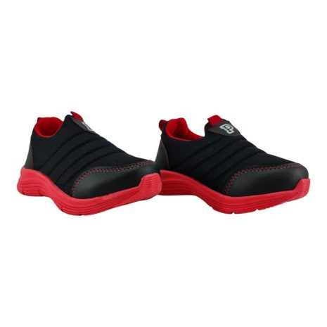 tênis infantil menino pipos PRETO-VERMELHO