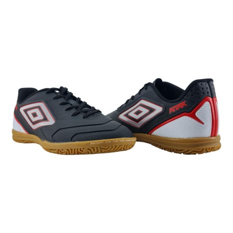 tênis futsal masculino umbro PRETO-BRANCO-CINZA