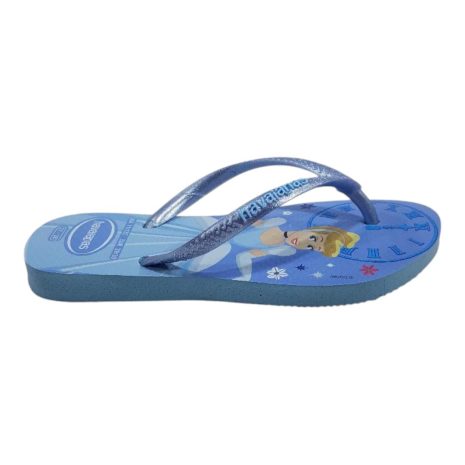 chinelo infantil menina havaianas princesas AZUL WATER
