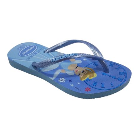chinelo infantil menina havaianas princesas AZUL WATER