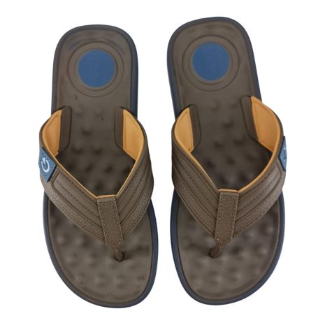 chinelo masculino cartago MARROM-BEGE