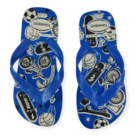 chinelo infantil menino havaianas BRANCO-AZUL NAVAL