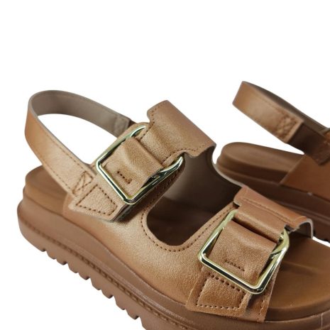 sandália feminina anabela modare BRONZE