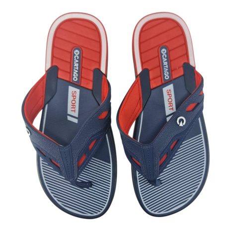 chinelo masculino cartago AZUL-VERMELHO